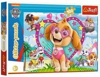 Trefl Puzzle Paw Patrol Glitzer Puzzle 100T, Puzzleteile