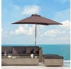 Outsunny Sonnenschirm Knickbar, LxB: 200x150 cm, rechteckig Strandschirm, 3-stufig