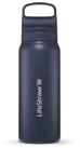 LifeStraw Trinkflasche Go Series Stainless Steel mit Wasserfilter, Verschluss...