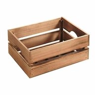 KESPER&reg; Aufbewahrungsbox 69404 (Einzeln), FSC Kiefernholz, Geflammt, Tragegriffe
