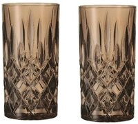 Nachtmann Longdrinkglas Nachtmann Noblesse Longdrink Tabacco 2er Set, Kristallglas