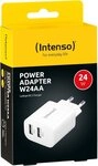 Intenso Intenso Power Adapter 24W, 2x USB-A Induktions-Ladeger&auml;t