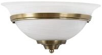 Lindby Wandleuchte Irimia, Glas Bronze IP20, 1 x 15 W LED