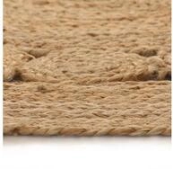 vidaXL Teppich, Flechtmuster Jute 90 cm Rund