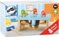 small foot GmbH & Co. KG Motorikw&uuml;rfel Klopfspiel aus Holz "Hau den Vogel" von...