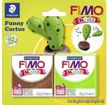 STAEDTLER Bastelfilz Glorex FIMO Funny Kids Cactus 2 x 42 g
