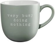 ASA SELECTION Tasse Asa Henkelbecher hey! Very busy doing Gr&uuml;n (350ml)