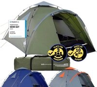 Lumaland Wurfzelt Pop up Familienzelt f&uuml;r 3 Personen, 10 Sek. Quick-up-Aufbau - ca.