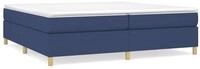 vidaXL Bettgestell, Bettrahmen Blau 200x200 cm Stoff