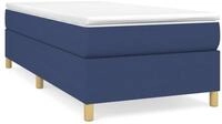 vidaXL Bettgestell, Bettrahmen Blau 80x200 cm Stoff