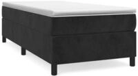 vidaXL Bettgestell, Bettrahmen Schwarz 80x200 cm Samt
