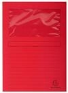 EXACOMPTA Organisationsmappe Exacompta Fenstermappe A4 25St Forever rot