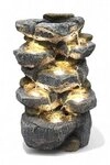 Arnusa Gartenbrunnen Zimmerbrunnen Wasserfall BK802 Gartendekoration Felsen
