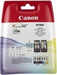 Canon Original Canon Multipack PG-510 Black + CL-511 Color (2970B010)...