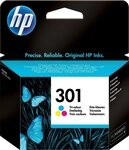 HP HP original Druckerpatrone 301 Tri-colour C/Y/M/ Tintenpatrone (3 Probemonate