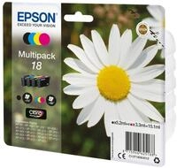 Epson Original 18 Multipack 4er-Pack (C13T18064012) Tintenpatrone