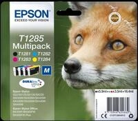 Epson Tintenpatrone Epson T1285 4-farbig (8 St&uuml;ck) Nachf&uuml;lltinte (x)