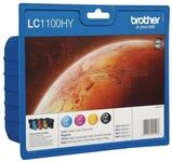 Brother Tintenpatronen LC-1100HY Multipack (je 1x BK/M/C/Y Tintenpatrone