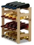 PROREGAL&reg; Weinregal PINOTWINE, HxBxT 38x43x25cm, 12 Flaschen, Natur...