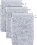 M&ouml;ve Waschhandschuh Superwuschel, (Set, 3-St), Waschhandschuh Set mit Bord&uuml;re, 100%
