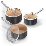 NINJA Topf-Set CW93000DE Premium - Keramik-Topfset - grau, Aluminium