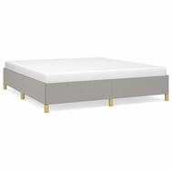 vidaXL Bettgestell, Bettrahmen Hellgrau 180&times;200 cm Stoff
