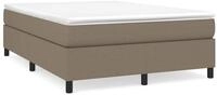 vidaXL Bettgestell, Bettrahmen Taupe 140x190 cm Stoff