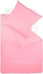 fleuresse Bettw&auml;sche Colours, 100% Baumwolle, 3 teilig, Uni-Mako-Satin,...