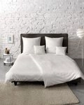 fleuresse Bettw&auml;sche Colours, 100% Baumwolle, 3 teilig, Uni-Mako-Satin, superweich,