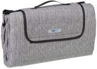Picknickdecke Graue Picknickdecke Fleece, relaxdays