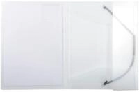 EXACOMPTA F&auml;chermappe Eckspannmappe Kreacover A4 PP 500my transparent wei&szlig;
