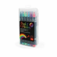 Legami Filzstift Brush Markers Bright Colours 12-tlg.
