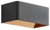 Arcchio Wandleuchte Karam, LED, Metall, Schwarz warmwei&szlig; IP20, 1 x 6 W LED,