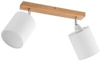 Lindby Deckenstrahler Imarin, Holz IP20, 2 x 15 W LED