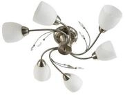 Lindby Deckenleuchten Tatas, Glas Alu IP20, 6 x 40 W