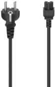 Hama Netzkabel, Schutzkontakt Stecker, 3 pol. Kupplung (Kleeblatt), 1,5 m...