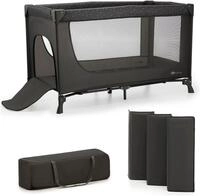 Kinderkraft Baby-Reisebett 2in1 JOY LIGHT, grau, mit Tragetasche