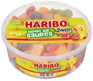 HARIBO S&uuml;&szlig;igkeit, Haribo Nimm dir Saures Fruchtgummi Party Box Saurer Mix 750g