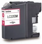 Brother LC-22EM Tintenpatrone (Original Druckerpatrone, magenta)