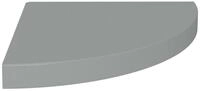 vidaXL Wandregal, Eck-Schweberegal Grau 35x35x3,8 cm MDF