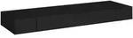 vidaXL Wandregal, Schweberegal mit Schublade Schwarz 80x25x8 cm