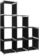 vidaXL B&uuml;cherregal Stufenregal 130&times;45&times;170 cm Stoff