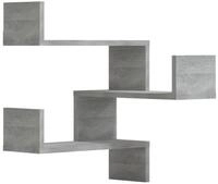 vidaXL Wandregal, Wand-Eckregale 2 Stk. Grau Sonoma 40x40x50 cm Holzwerkstoff