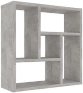 vidaXL Wandregal, Regal Betongrau 45,1x16x45,1 cm Holzwerkstoff