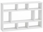 Wohnling Wandregal WL5.810 WL5.810 Wei&szlig; H&auml;ngeregal Wandboard Holz B&uuml;cherregal