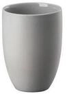 Rosenthal Becher the mug+ Becher doppelwandig gentle grey 0,3l, Porzellan,...