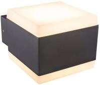 GLOBO LIGHTING LED Au&szlig;en-Wandleuchte SLICE, LED fest integriert, Warmwei&szlig;,