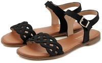 LASCANA Sommerschuh Sandale Sandalette, Sommerschuh aus Leder mit Cut-Outs und