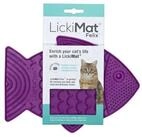 LickiMat Antischlingnapf Schleckmatte aus Naturgummi f&uuml;r Katzen - lila,