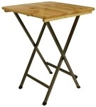 DEGAMO Stehtisch Z&Uuml;RICH (1-St), Tischplatte Kiefer 78x78cm quadratisch,...